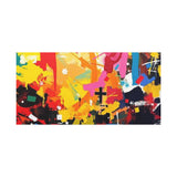 Abstract Color Splash Canvas Print - Vibrant Stretched Matte Wall Art