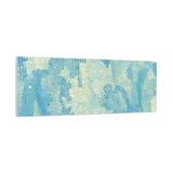 Abstract Aqua Brushstroke Canvas Print — Coastal Blue Wall Art