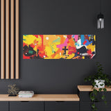 Abstract Color Splash Canvas Print - Vibrant Stretched Matte Wall Art