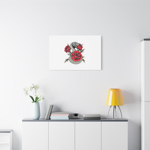 Matte Stretched Canvas - Snake Wall Art