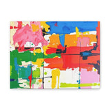 Abstract Color Splash Matte Canvas Print — Vibrant Modern Wall Art