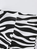 Children's Zebra Print Flare Pants