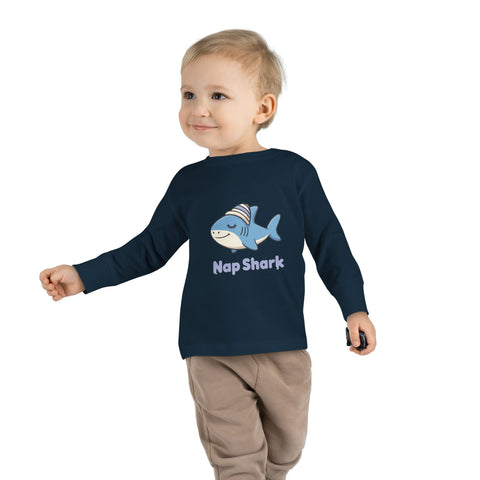 Nap Shark Toddler Long Sleeve Tee