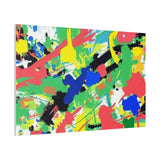 Abstract Color Splash Canvas Print — Vibrant Modern Wall Art