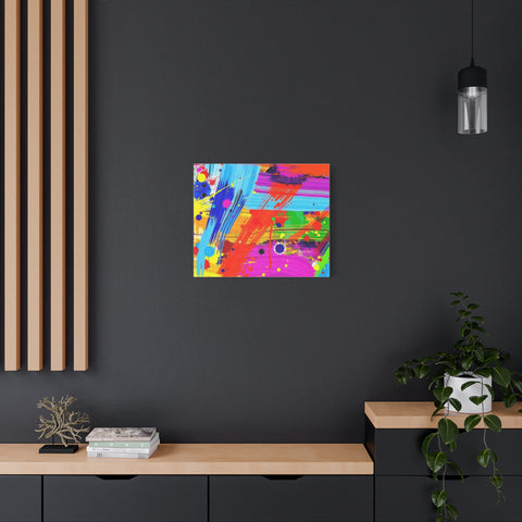 Abstract Color Splash Canvas Print — Vibrant Modern Wall Art