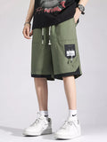 Men's Plus Size Drawstring Casual Cargo Shorts