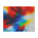 Abstract Color Burst Canvas Print — Vibrant Stretched Matte Wall Art