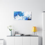 Abstract Blue Galaxy Canvas Print — Matte Stretched Wall Art