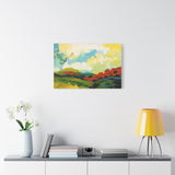 Abstract Colorful Landscape Canvas