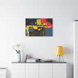 Abstract Color Splash Matte Canvas Print — Modern Stretched Wall Art