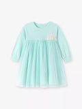 Children's Bunny Round Neck Tulle Dress