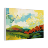 Abstract Colorful Landscape Canvas