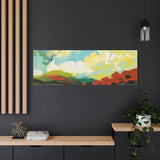 Abstract Colorful Landscape Canvas