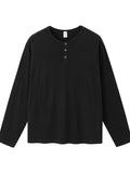 Men's Long Sleeve Henley T-Shirt
