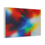 Abstract Color Burst Canvas Print — Vibrant Stretched Matte Wall Art