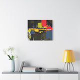 Abstract Color Splash Matte Canvas Print — Modern Stretched Wall Art