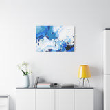 Abstract Blue Galaxy Canvas Print — Matte Stretched Wall Art