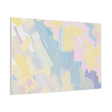 Pastel Abstract Brushstroke Canvas Wall Art