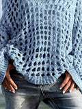 Crochet Long Sleeve Knit Cover Up