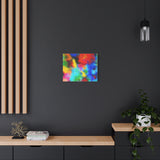 Abstract Color Burst Canvas Print — Vibrant Stretched Matte Wall Art