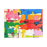 Abstract Color Splash Matte Canvas Print — Vibrant Modern Wall Art