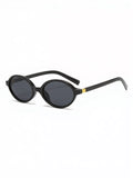 Retro Oval Frame Sunglasses