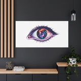 Cosmic Eye Canvas Print — Galaxy Eye Matte Stretched Wall Art