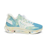 Women's Mesh Sneakers — Aqua Tie-Dye Breathable Athletic Shoes