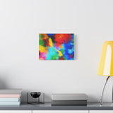 Abstract Color Burst Canvas Print — Vibrant Stretched Matte Wall Art