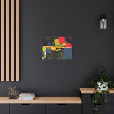 Abstract Color Splash Matte Canvas Print — Modern Stretched Wall Art