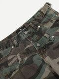 Men's Camouflage Wide-Leg Pants