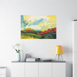 Abstract Colorful Landscape Canvas