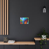 Abstract Color Explosion Matte Canvas Print