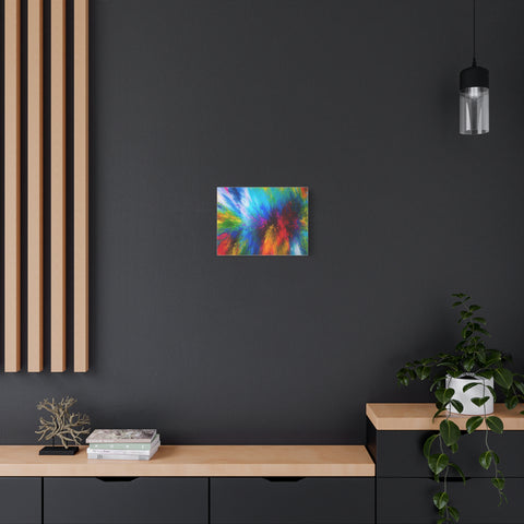 Abstract Color Explosion Matte Canvas Print