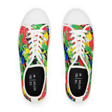 Women’s Low Top Sneakers — Colorful Paint Splat Design
