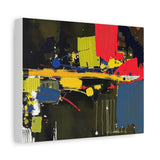 Abstract Color Splash Matte Canvas Print — Modern Stretched Wall Art
