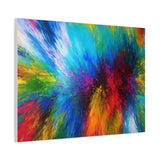 Abstract Color Explosion Matte Canvas Print