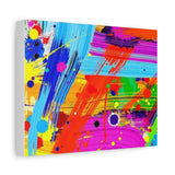 Abstract Color Splash Canvas Print — Vibrant Modern Wall Art