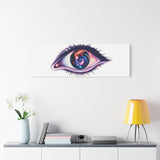 Cosmic Eye Canvas Print — Galaxy Eye Matte Stretched Wall Art