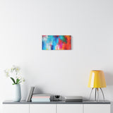 Vibrant Abstract Color Splash Matte Canvas Print