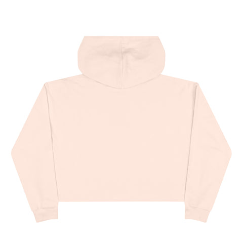 Angel Rider Crop Hoodie — Gothic Winged Angel Graphic Crop Sweatshirt