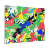 Abstract Color Splash Canvas Print — Vibrant Modern Wall Art