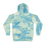 Kids Hoodie - Blue Watercolor Camo All-Over Print
