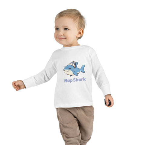 Nap Shark Toddler Long Sleeve Tee