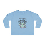 Toddler Tee — "Tiny Terror" Cute Monster Long-Sleeve Shirt
