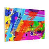 Abstract Color Splash Canvas Print — Vibrant Modern Wall Art