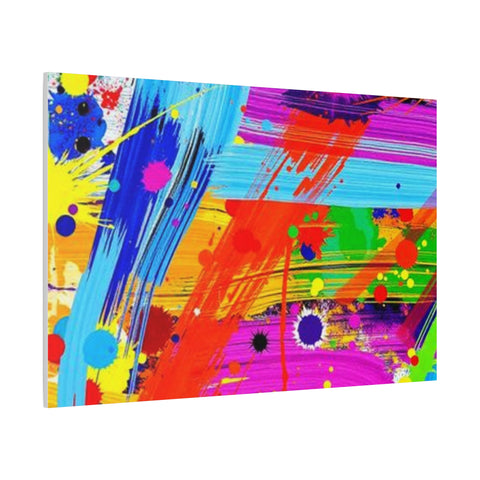 Abstract Color Splash Canvas Print — Vibrant Modern Wall Art
