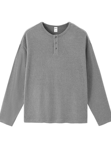 Men's Long Sleeve Henley T-Shirt