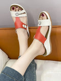Open Toe Contrast Sandals