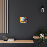 Abstract Color Splash Matte Canvas Print — Modern Stretched Wall Art